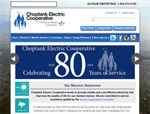 Tablet Screenshot of choptankelectric.com
